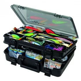   Sakura SK-9370 škatla za pribor / škatla za vabe / 38 x 27 x 12 / črna in barva dima