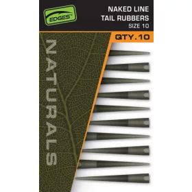   Fox Edges Naturals 10 Naked Line Tail Rubbers Gumijasta cevka