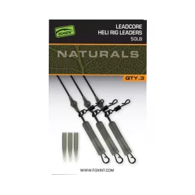   Fox Edges Naturals Leadcore Heli Rig Leaders Helikopterska krapolovna naveza 50lb