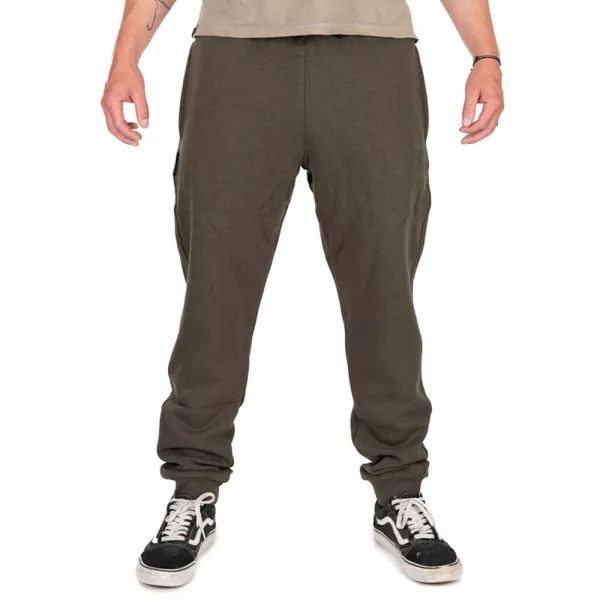 Fox Collection Joggers Zeleno-Črne Trenirka Hlače S