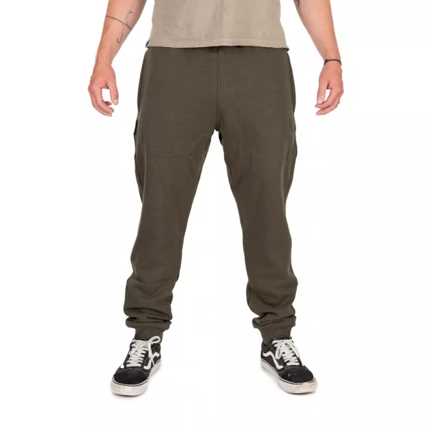 Fox Collection Joggers Zeleno-Črne Trenirka Hlače XL
