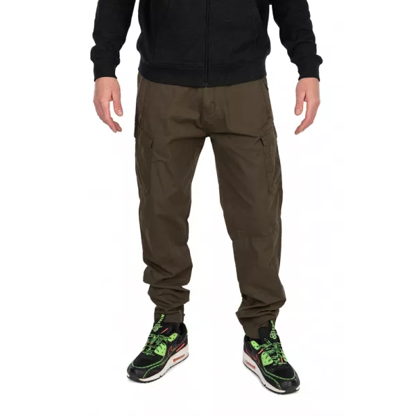 Fox Collection LW Cargo Trouser Zeleno-črne hlače XL