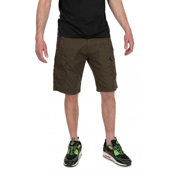 Fox Collection LW Cargo Shorts Zeleno-črne Kratke hlače 3XL