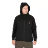 Fox Kolekcija Črno-oranžna Sherpa Hoody Pulover s kapuco L