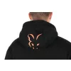 Fox Kolekcija Črno-oranžna Sherpa Hoody Pulover s kapuco XL