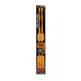   Fox Edges Wide Gape 8 - 20lb Camotex Semi Stiff x 2 Predvezana kljuka