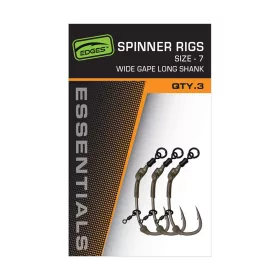   Fox Edges Spinner Rigs 7, Bradata Kljuka za Vrtljivo Montažo, 3 kosi