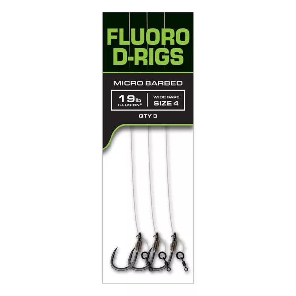 Fox Carp Ready Rigs Fluoro D Rig 4 S Kljunom, Z Bodicami Pripravljena Vrvica 3 kosi