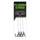 Fox Carp Ready Rigs Fluoro D Rig 6 S Kljunom, Z Bodicami Pripravljena Vrvica 3 kosi