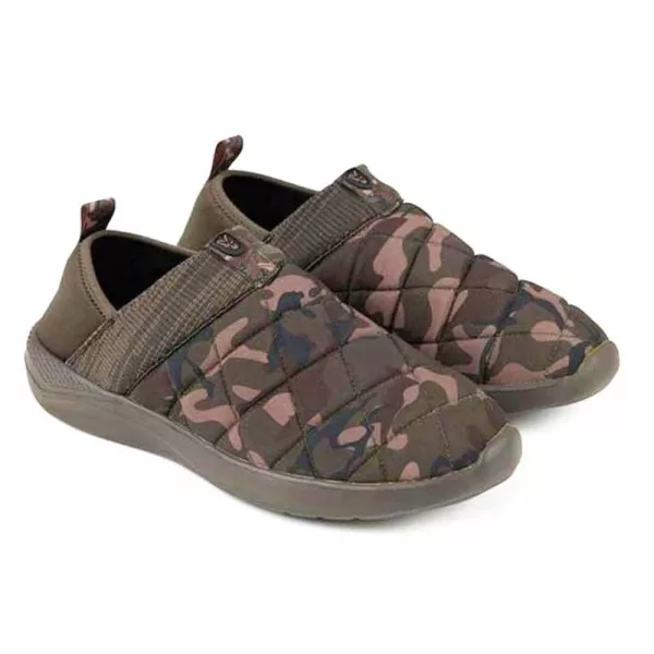 Fox Camo/Khaki Bivvy Slipper Podloženi Copati 8/42