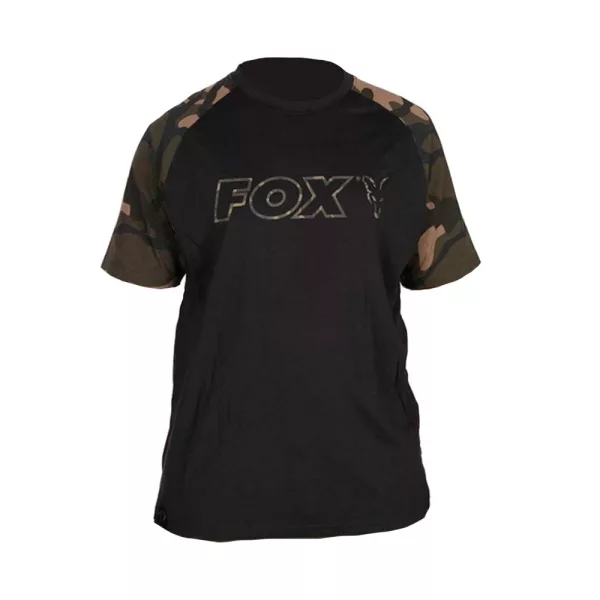 Fox Outline T-Shirt Črna Camo Majica s kratkimi rokavi M