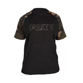 Fox Outline T-Shirt Črna Camo Majica s kratkimi rokavi L