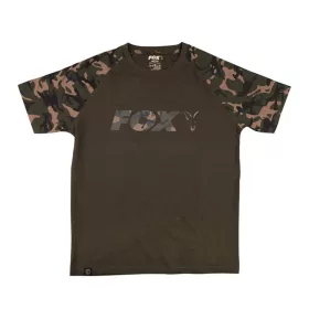 Fox Outline T-Shirt Khaki Camo Majica L