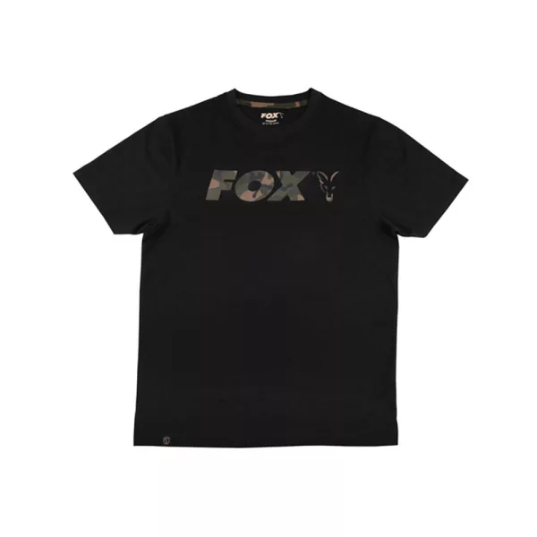 Fox Logo T-shirt Črna Kamuflažna Majica 2XL
