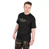 Fox Logo T-shirt Črna Camo Majica s kratkimi rokavi 3XL