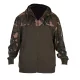 Fox LW Khaki-Camo Split Zip Hoody pulover s kapuco na zadrgo XL