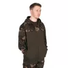 Fox LW Khaki-Camo Split Zip Hoody pulover s kapuco na zadrgo XL