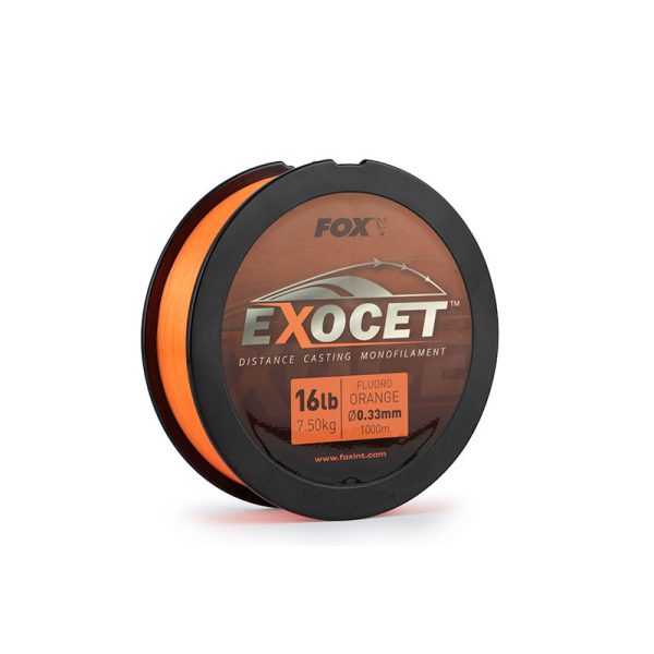 Fox Exocet Fluoro Orange Mono 0.33mm 16lb / 7.5kg (1000m) Monofilamentna vrvica