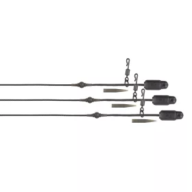   Fox Edges Naturals Heli-Clip Rigs 50lb Leadcore Heli-Clip Končna montaža 3 kosi