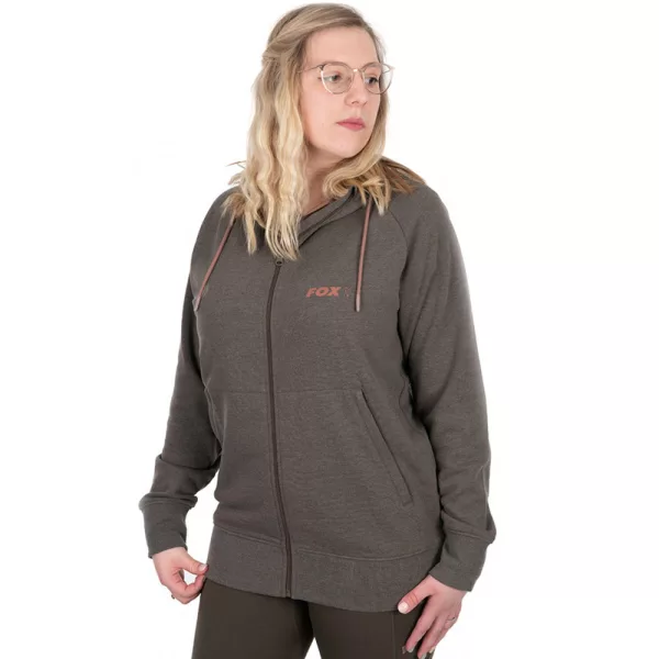 Fox WC Zipped Hoodie ženski pulover s kapuco na zadrgo, zeleno-vijoličast, XL