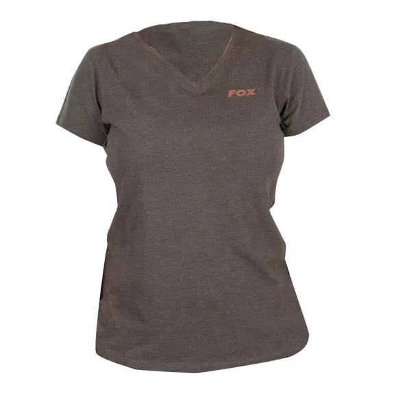 Fox WC V Neck T-Shirt Zeleno-Svetlo vijolična Ženska Majica XL