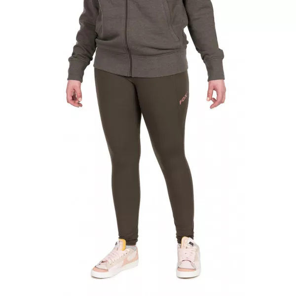 Fox WC Leggings Zeleno-vijolične ženske spodnje hlače M