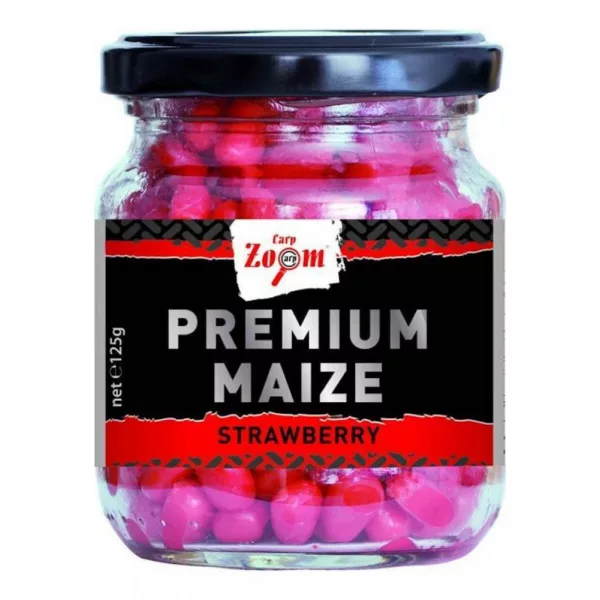Carp Zoom CZ Premium ribiška koruza, jagoda, 125 g, 220 ml