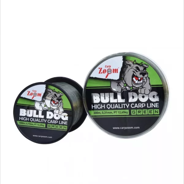 Carp Zoom CZ Bull-Dog Monofilna krapolovna ribiška vrvica, o 0,40 mm, 900 m, 19,35 kg, temno zelena
