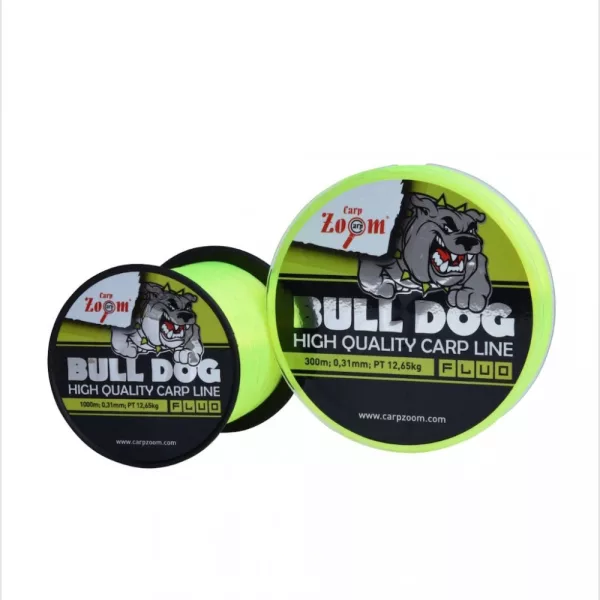 Carp Zoom CZ Bull-Dog Fluo monofilna krapolovna ribiška vrvica, o 0,28 mm, 300 m, 10,75 kg, fluo zelena
