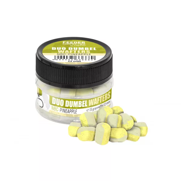 Feeder Competition Duo Dumbell Zelena Maslena kislina-Ananas 10x14mm Wafters 15gr