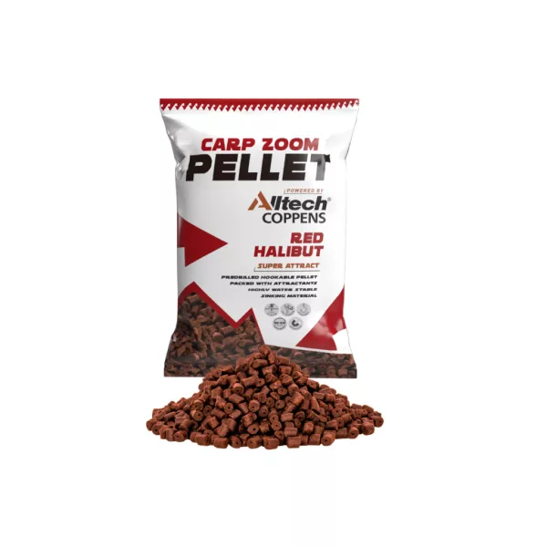 Carp Zoom 8mm Red Halibut Pellet 800gr
