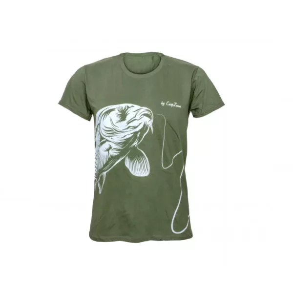 Carp Zoom CZ Bombažna majica, M, zelena