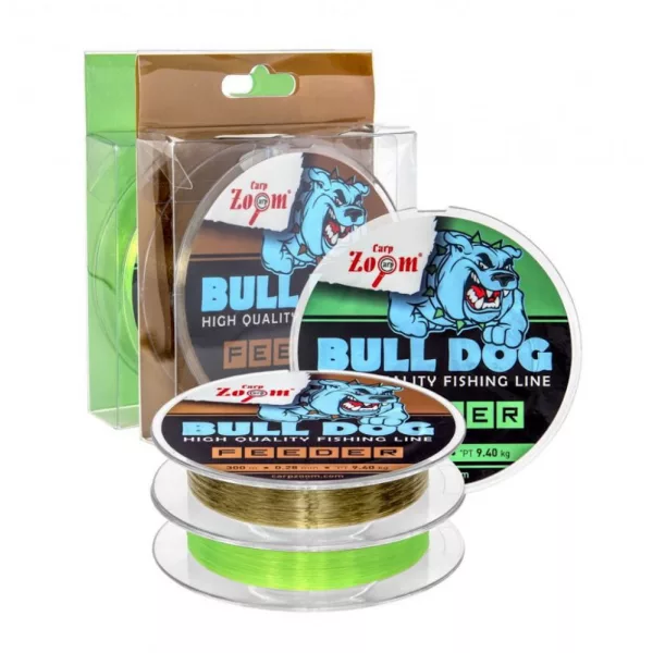 Carp Zoom CZ Bull-Dog Feeder ribiška vrvica, o 0,28 mm, 300 m, 9,4 kg, zelena