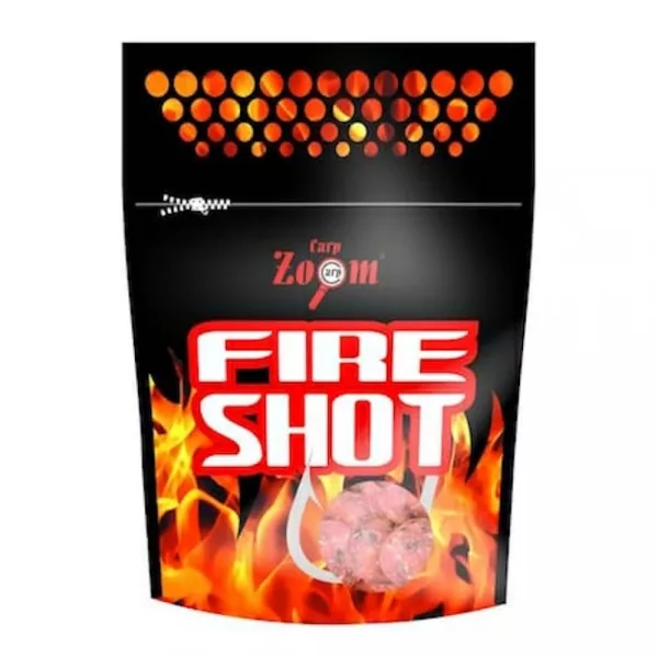 Carp Zoom CZ Fire Shot bojli vaba, 16 mm, začinjena, česen, 120 g