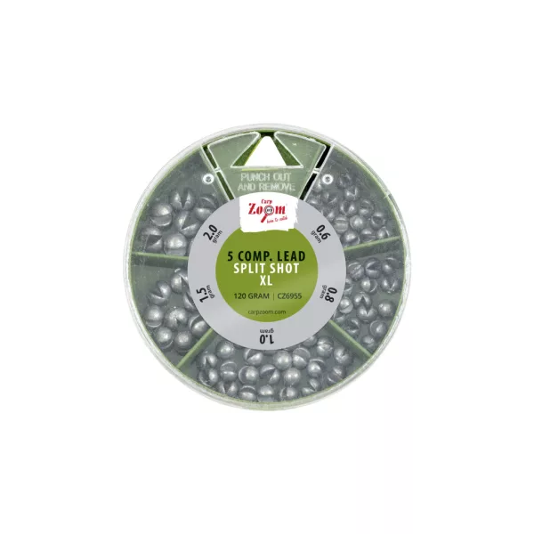Carp Zoom 5 Fakkos XL Sörétólom Készlet 120gr