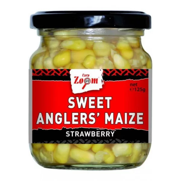 Carp Zoom CZ Sladka ribiška koruza, jagoda, 125 g, 220 ml