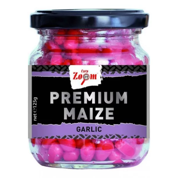Carp Zoom CZ Premium ribiška koruza, česen, 125 g, 220 ml