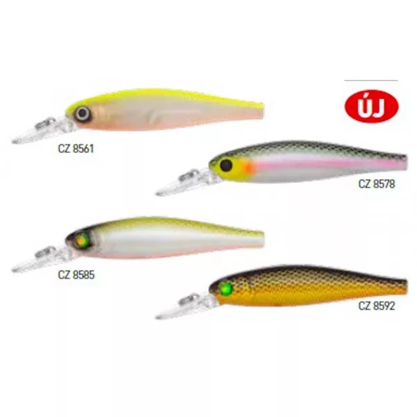 Predator Z Predator-Z Shotgun Blade vobler, 6,5 cm, 5,7 g, fluo rumena, bela, potapljajoč