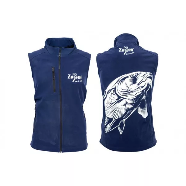 Carp Zoom CZ Moški softshell brezrokavnik, M, temno moder