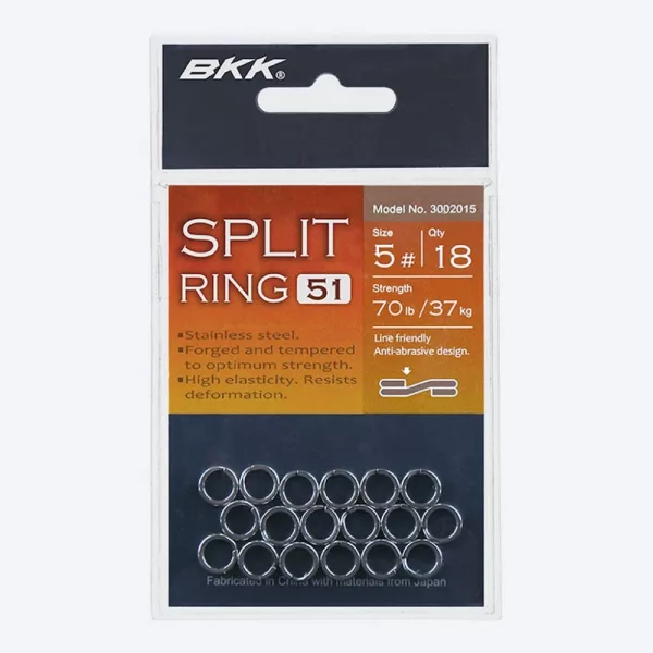BKK SPLIT RING-51 4# 18 kos/paket Deljeni obroček