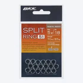BKK SPLIT RING-51 7# 14 kos/paket Deljeni obroček