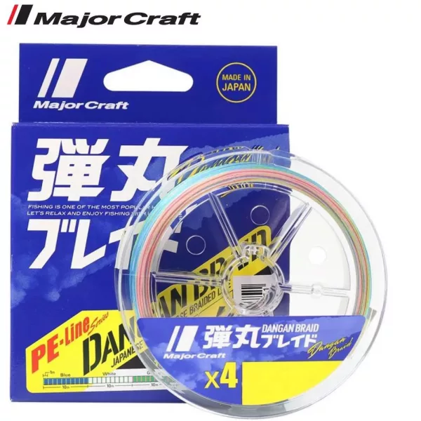 Major Craft Dangan Braid X4 0,13mm 150m Multicolor Fonott Zsinór