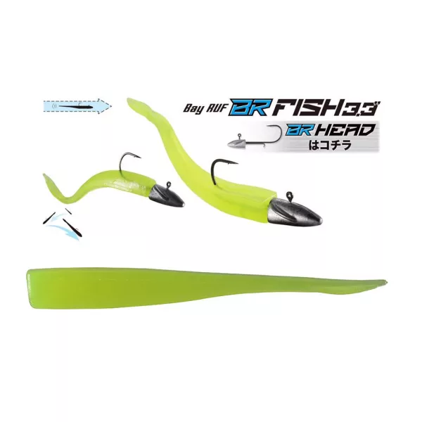 Duo Bayruf BR Fish 8,4cm S038 Chart Plastična Vaba 7 kos