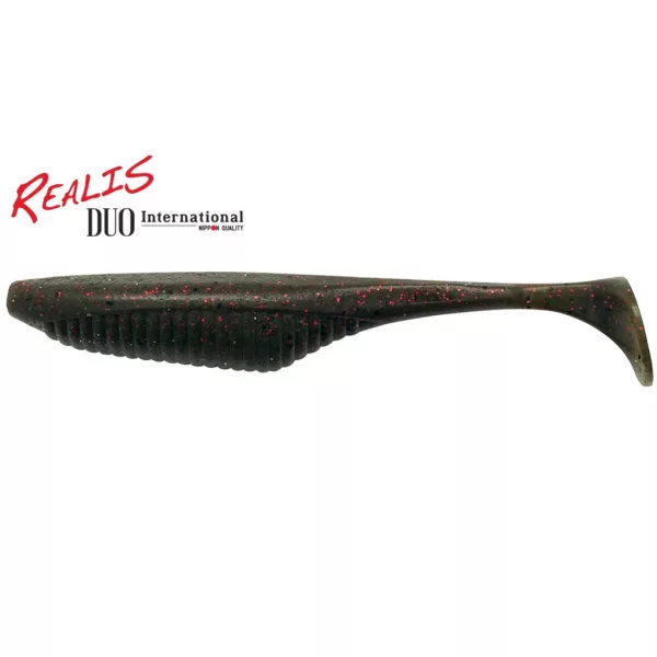 Duo Realis Versa Shad Fat 12,5cm F018 Zelena buča rdeča luska Plastična vaba 5 kosov