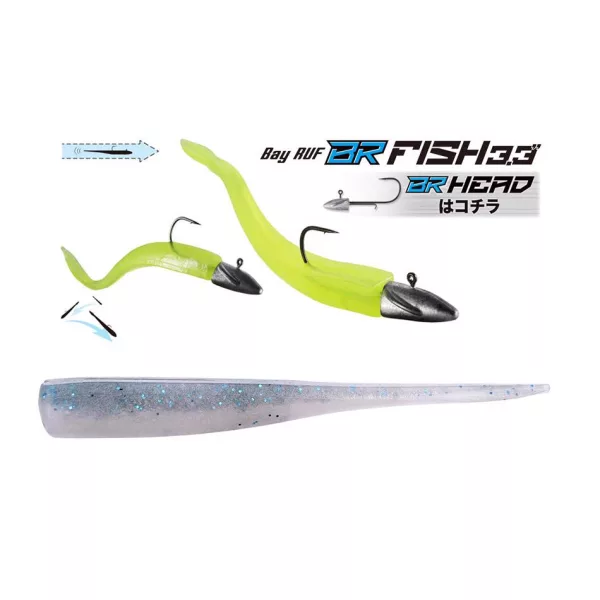 Duo Bayruf BR Fish 8,4cm F104 Smokey Magic Plastična Vaba 7 kos