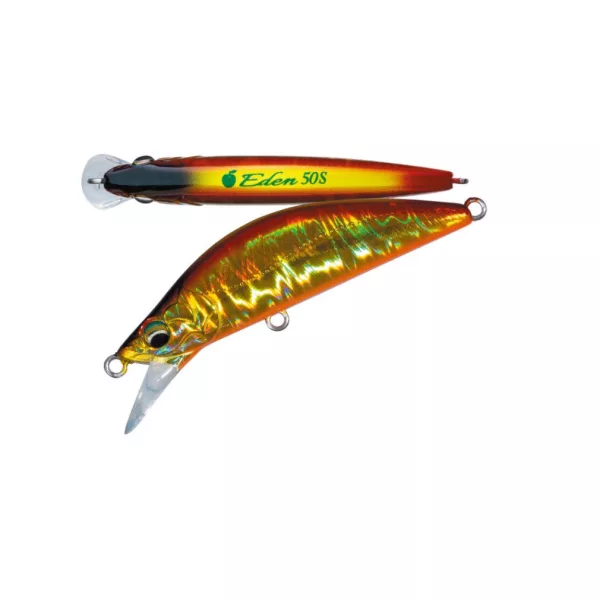 Major Craft Finetail Eden 50H 5cm 5,5gr #015 Laser Red Gold Potapljajoči vobler