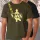Vass-Tex Printed Fishing Khaki Póló S