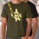 Vass-Tex Printed Fishing Khaki Póló S
