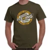 Vass-Tex Fishing Culture Printed Khaki Póló 3XL