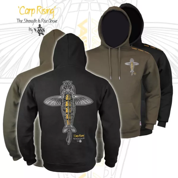 Vass-Tex Carp Rising Khaki Kapucnis Pulóver XL